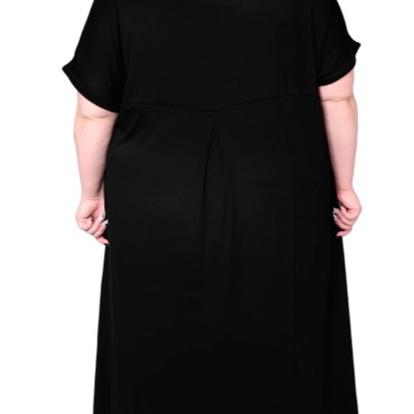 Brunch Goth Oversized Maxi lounge dress with pockets - Picture 2 of 4
